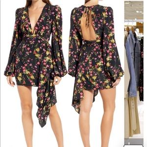 NWT Katie May Sleepless Nights Floral Long Sleeve Cocktail Dress